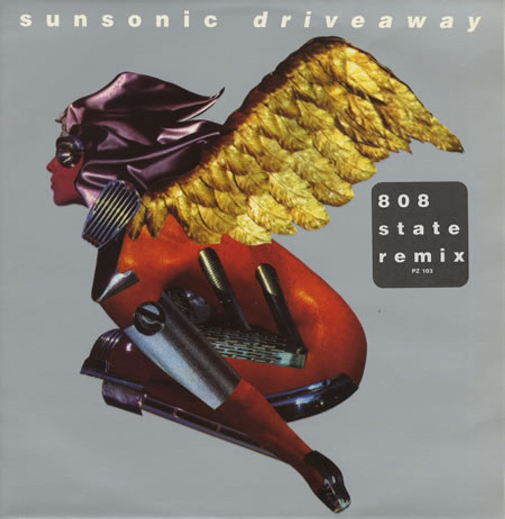 Sunsonic Driveaway - 808 State Remix UK 12" vinyl single (12 inch record / Maxi-single) PZ103