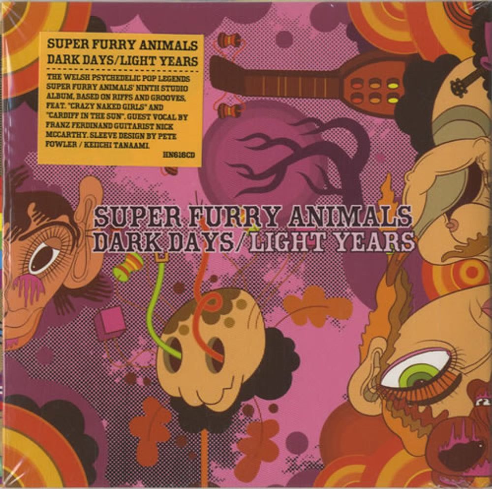 Super Furry Animals Dark Days / Light Years Taiwanese CD album (CDLP) HN616CD