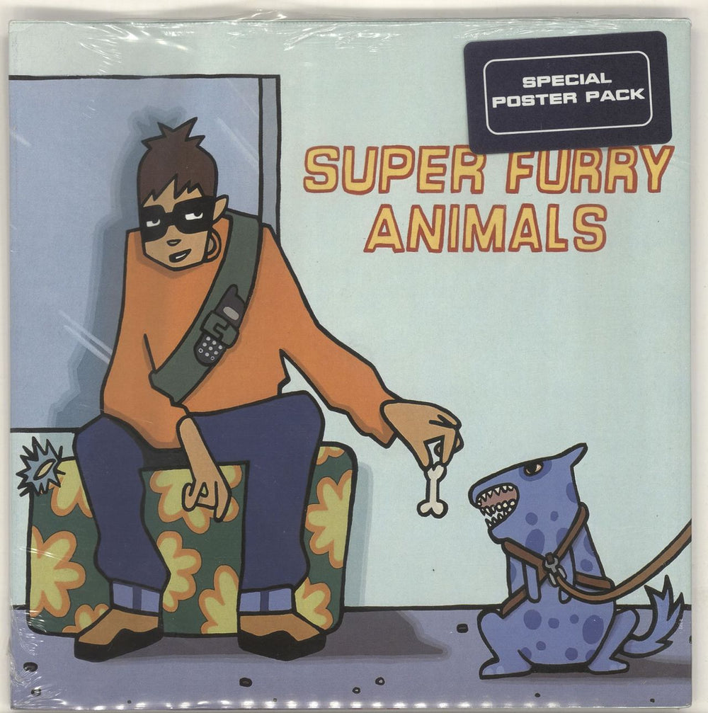 Super Furry Animals Play It Cool - Poster Sleeve - Sealed UK 7" vinyl single (7 inch record / 45) CRE275