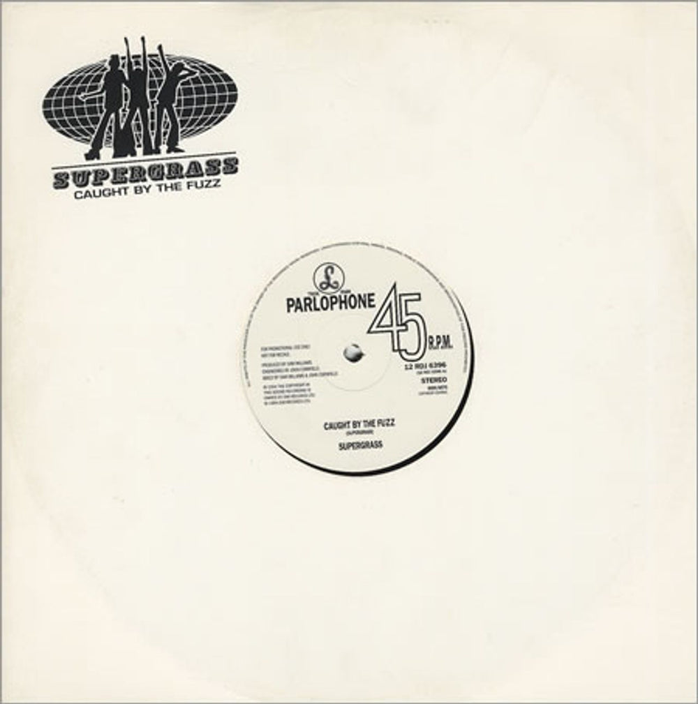 Supergrass Caught By The Fuzz UK Promo 12" vinyl single (12 inch record / Maxi-single) 12RDJ6396