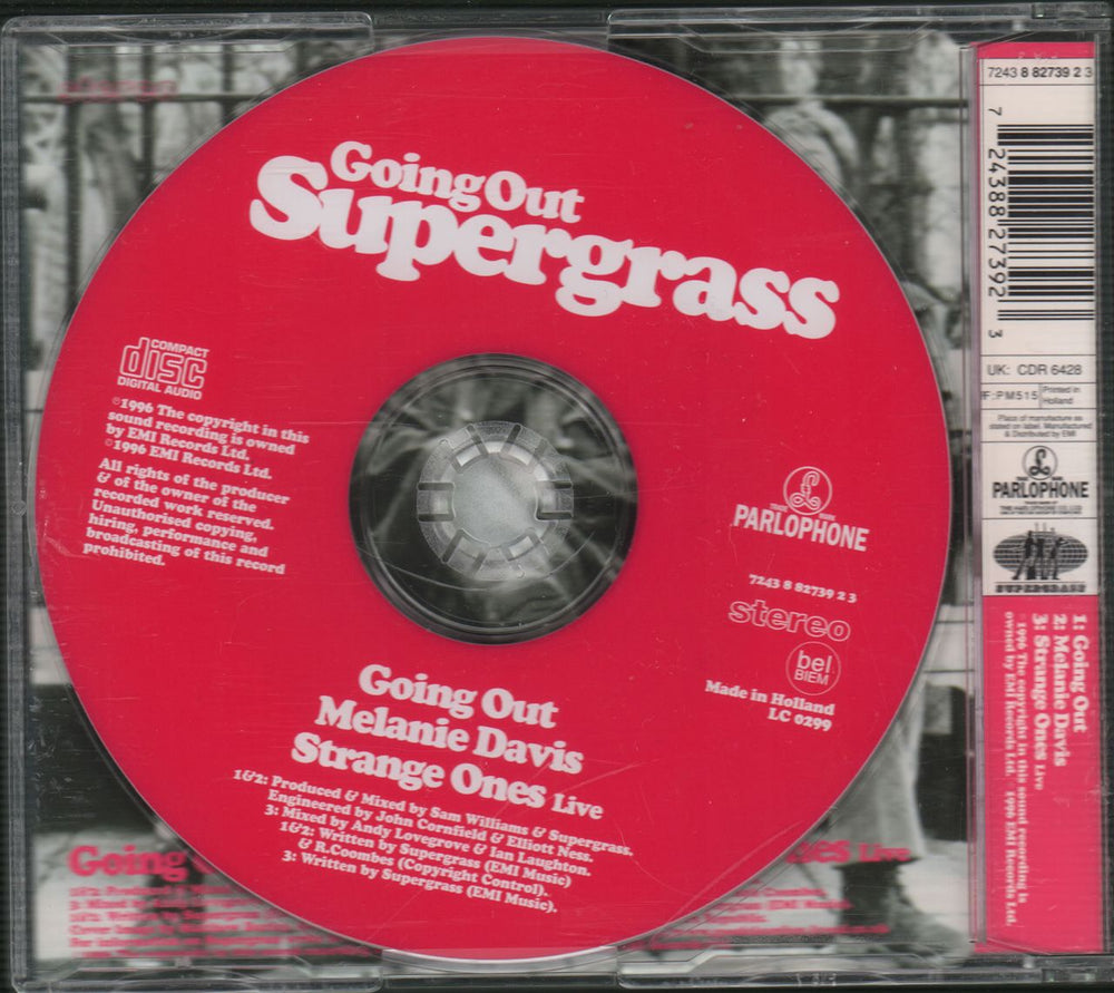 Supergrass Going Out Australian CD single (CD5 / 5") SGSC5GO77683