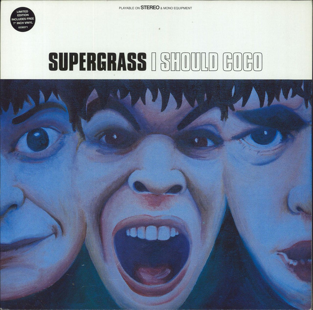 Supergrass I Should Coco + 7" & Sales Presenter UK vinyl LP album (LP record) PCSX7373