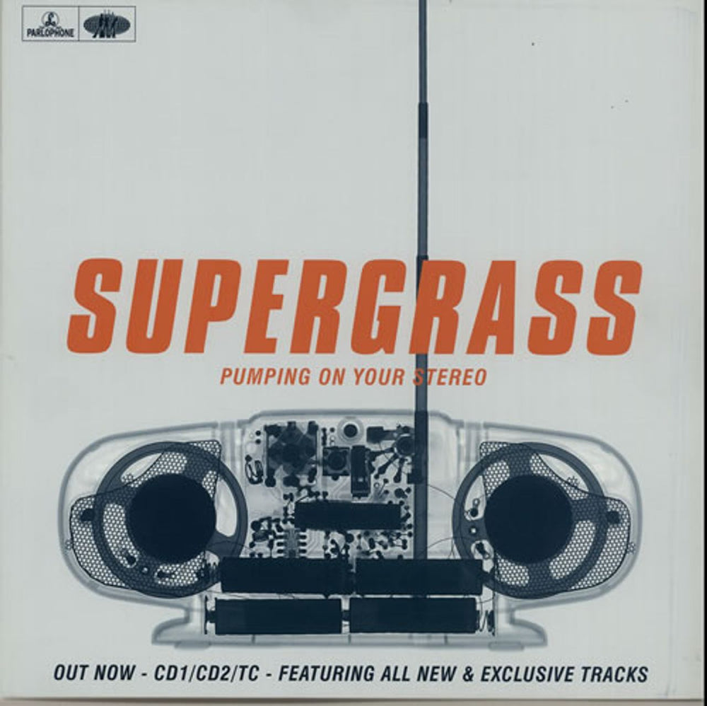 Supergrass Pumping On Your Stereo UK Promo display PROMO DISPLAY