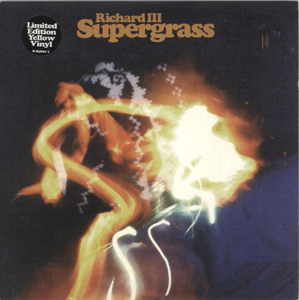 Supergrass Richard III - Yellow UK 7" vinyl single (7 inch record / 45) R6461