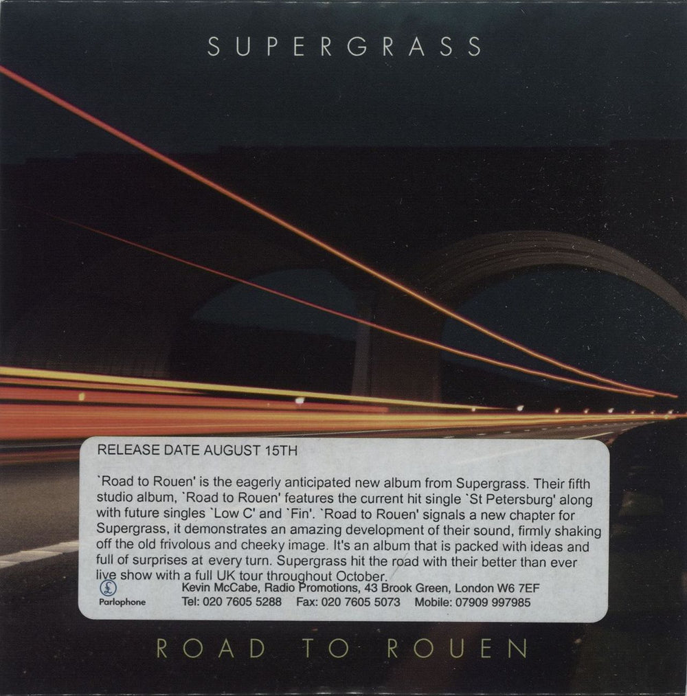 Supergrass Road To Rouen UK Promo CD album (CDLP) ROUEN1