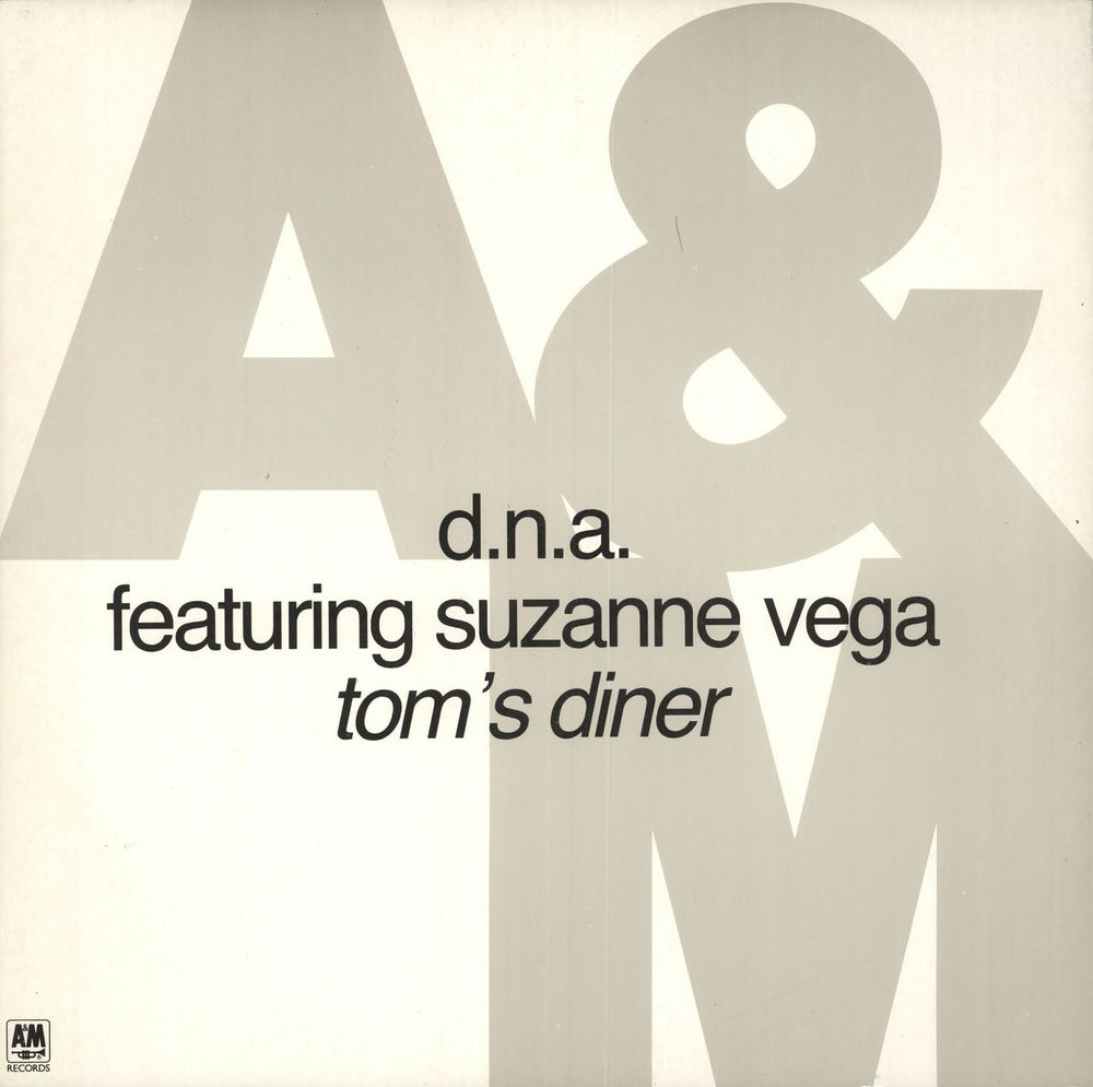 Suzanne Vega Tom's Diner UK 12" vinyl single (12 inch record / Maxi-single) AMY592