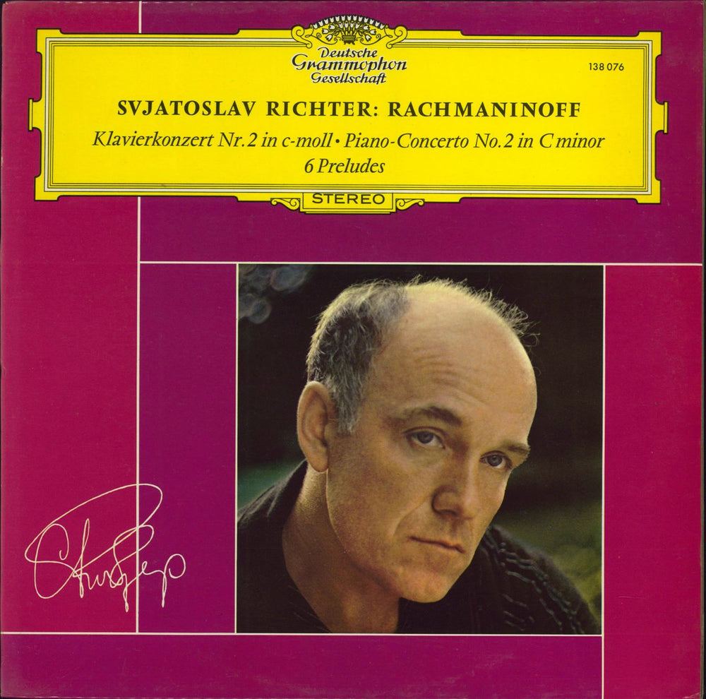 Sviatoslav Richter Klavierkonzert Nr. 2 In C-Moll Italian vinyl LP album (LP record) 138076