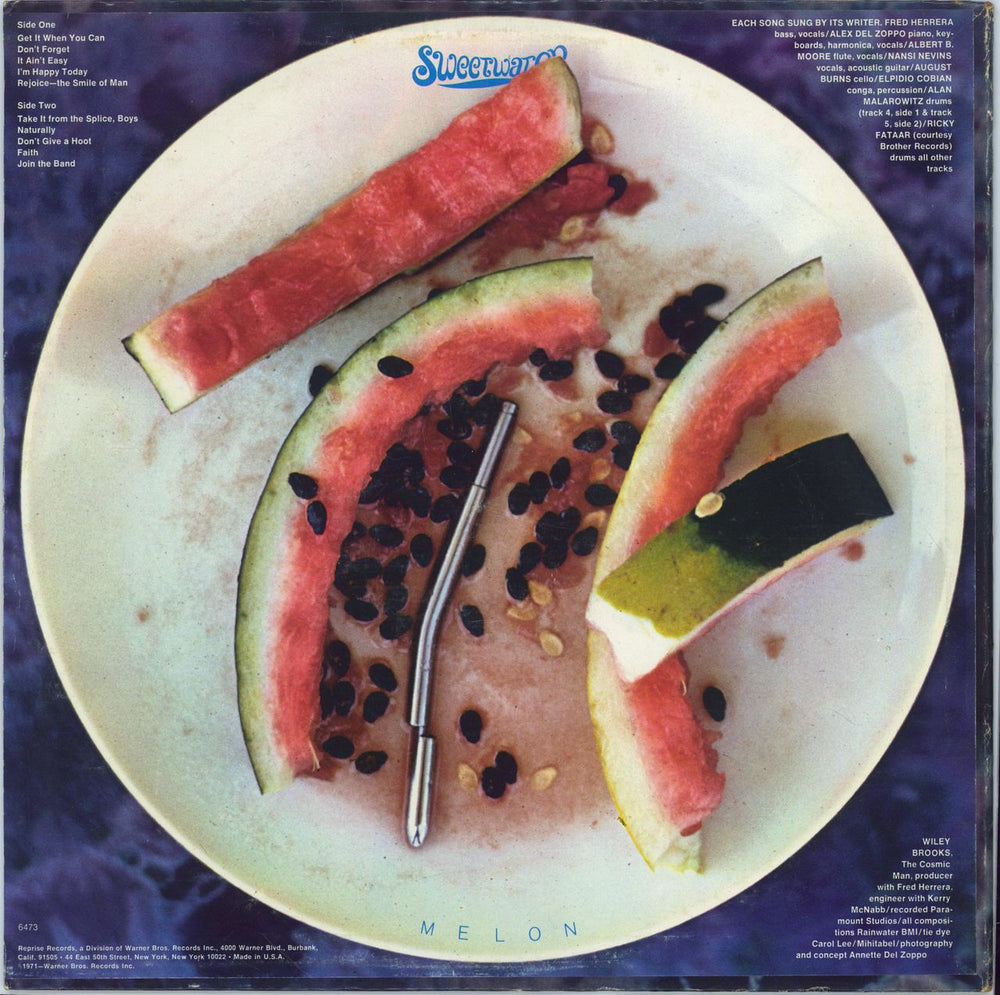 Sweetwater Melon US Promo vinyl LP album (LP record)