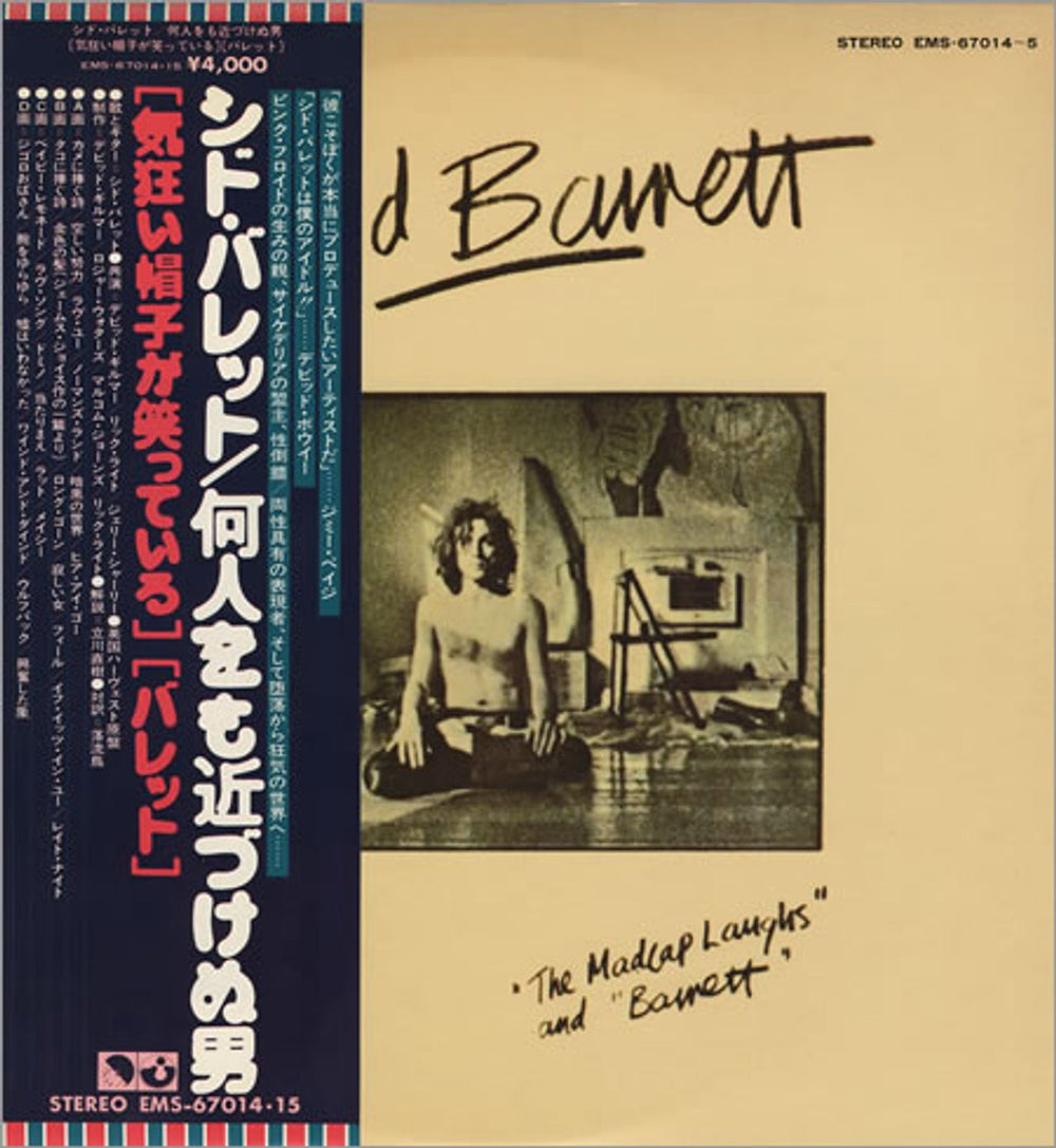 Syd Barrett 'The Madcap Laughs' And 'Barrett' Japanese 2-LP vinyl record set (Double LP Album) EMS-67014~15