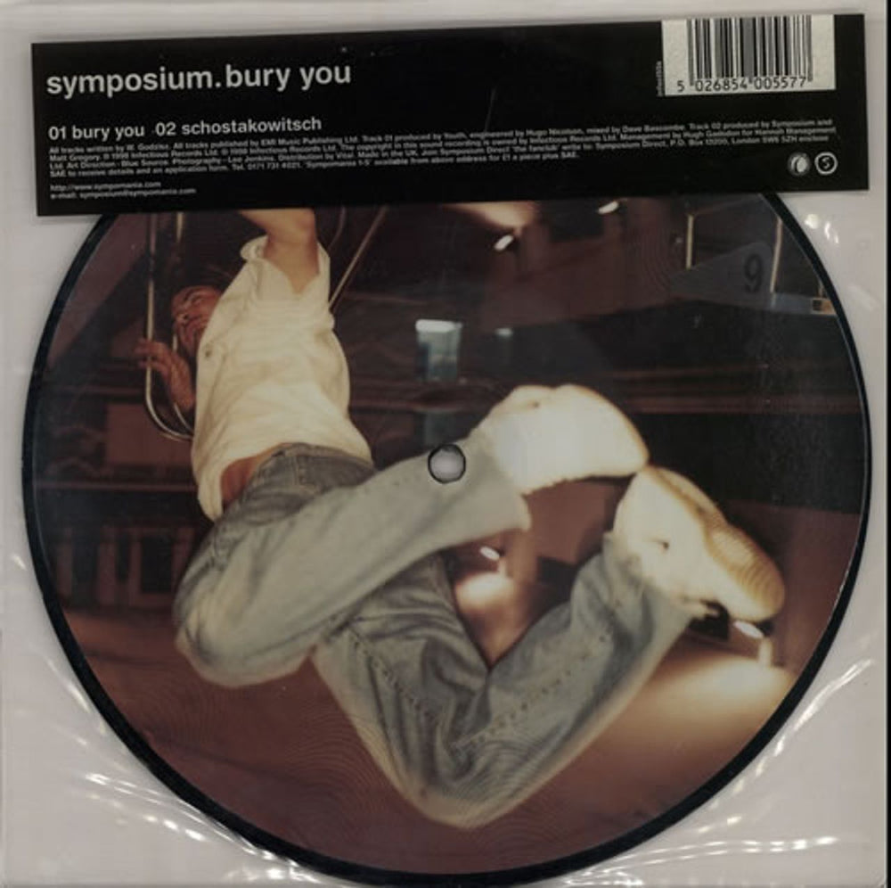 Symposium Bury You UK 7" vinyl picture disc (7 inch picture disc single) INFECT55S