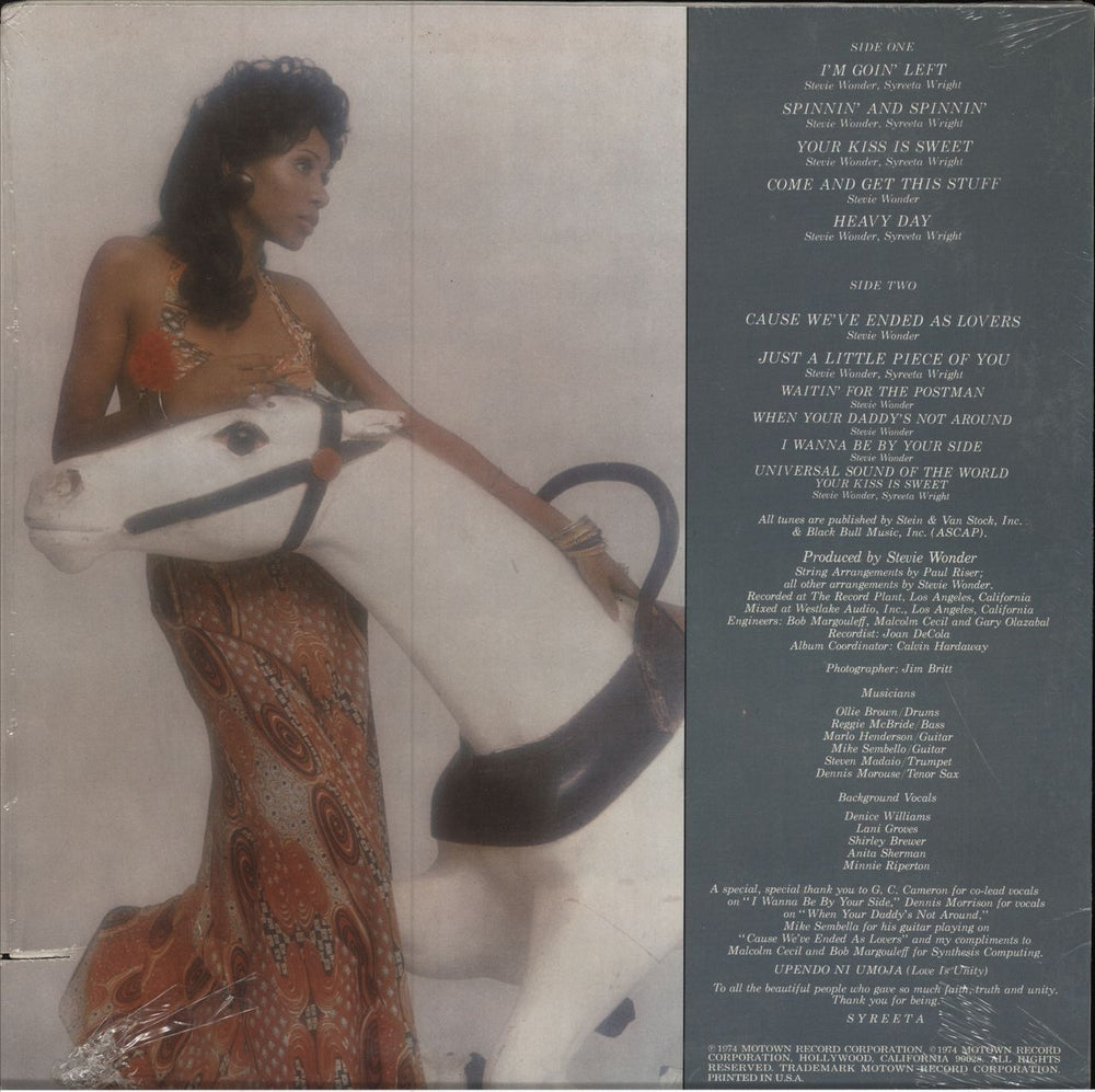 Syreeta Stevie Wonder Presents Syreeta US vinyl LP album (LP record)