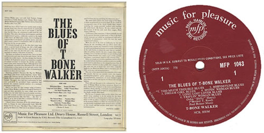 T-Bone Walker The Blues Of T-Bone Walker UK vinyl LP album (LP record) TB/LPTH372886