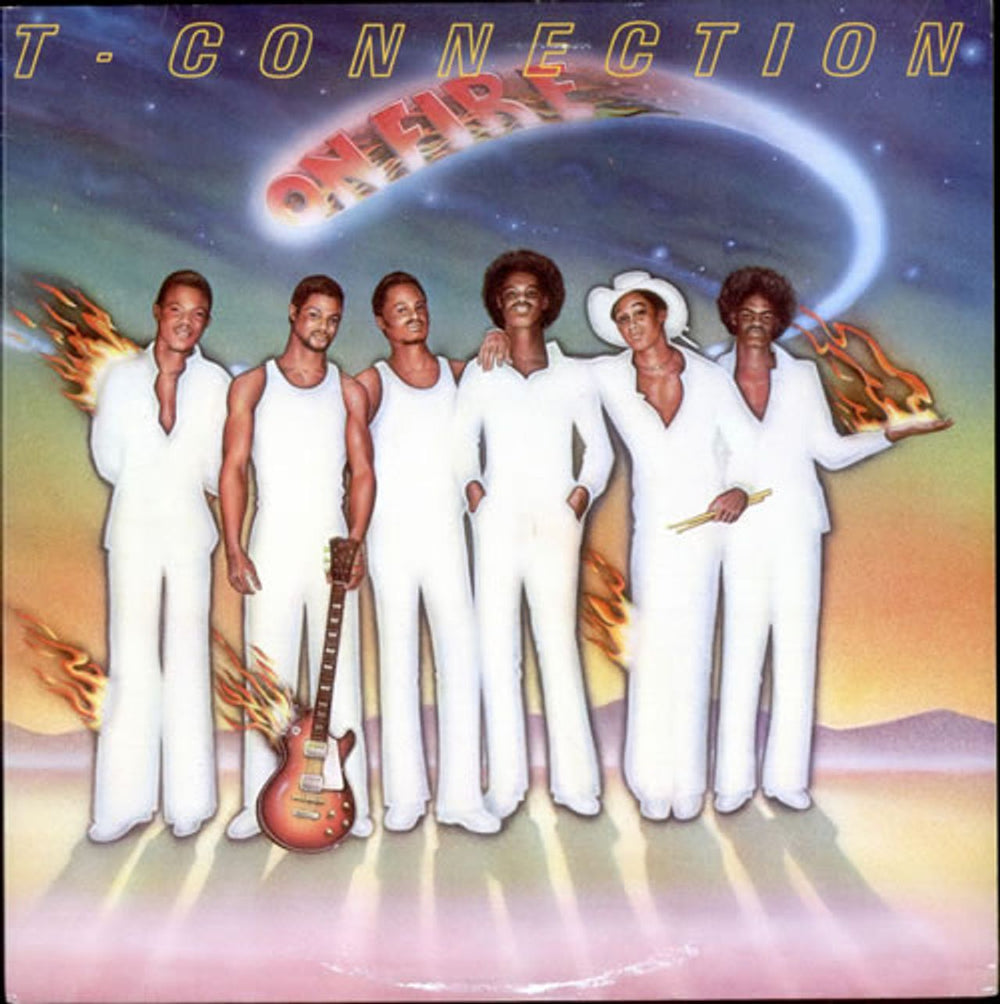 T-Connection On Fire UK vinyl LP album (LP record) TKR82502