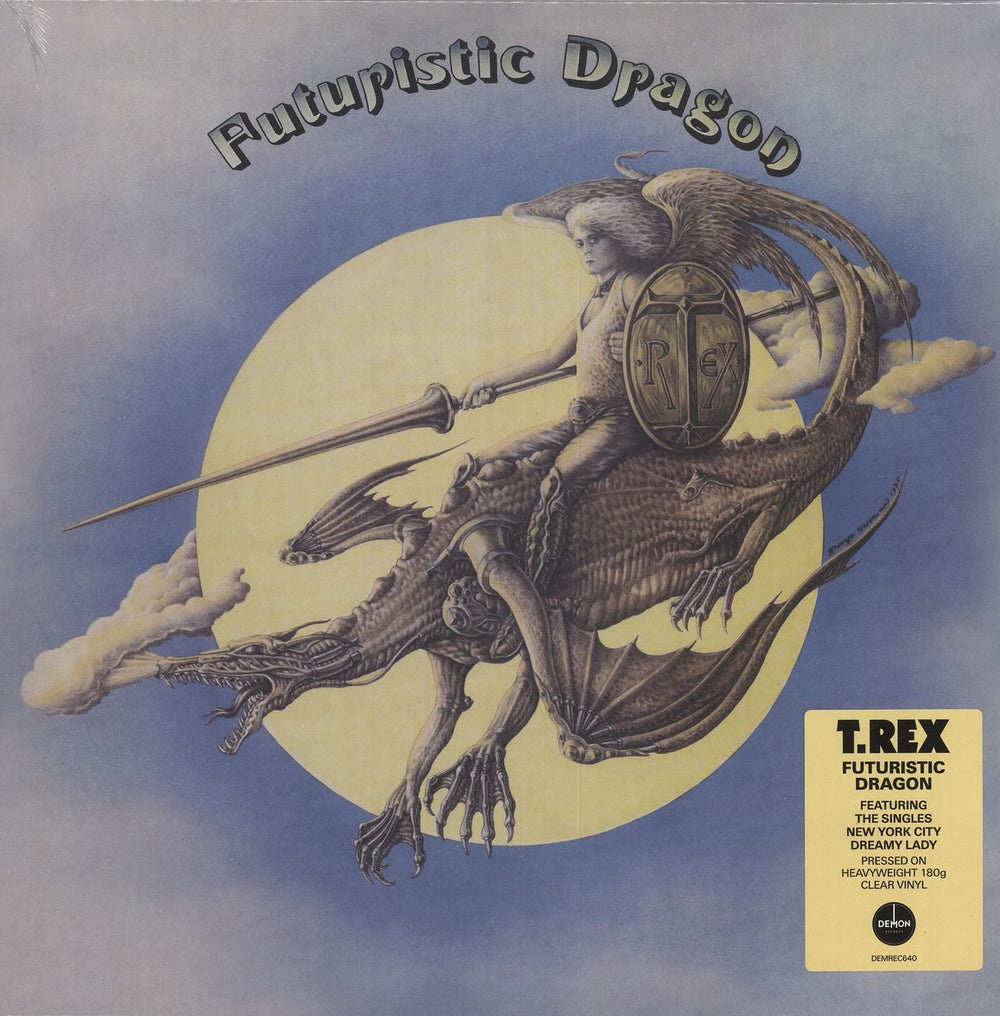 T-Rex / Tyrannosaurus Rex Futuristic Dragon - 180gm Clear Vinyl - Sealed UK vinyl LP album (LP record) DEMREC640