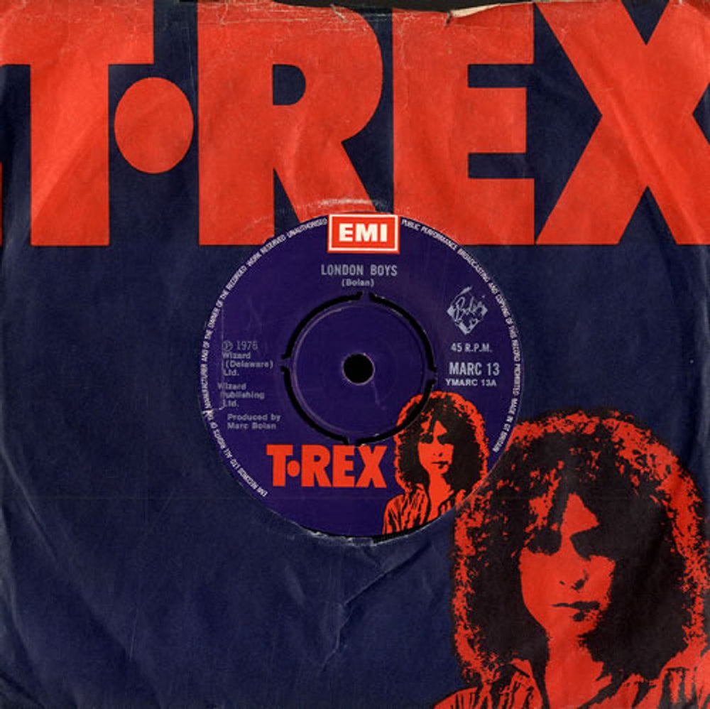 T-Rex / Tyrannosaurus Rex London Boys UK 7" vinyl single (7 inch record / 45) MARC13