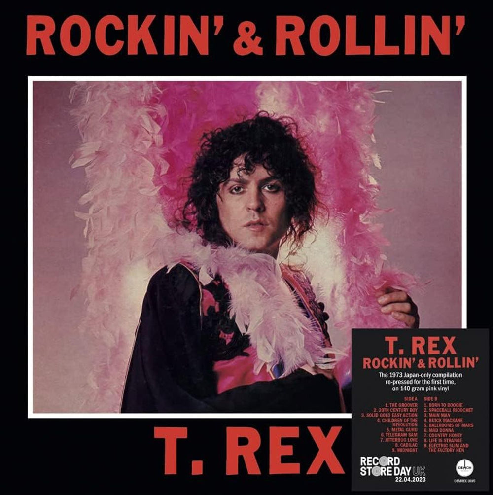 T-Rex / Tyrannosaurus Rex Rockin' & Rollin' - RSD23 - Pink Vinyl - Sealed UK vinyl LP album (LP record) DEMREC1085