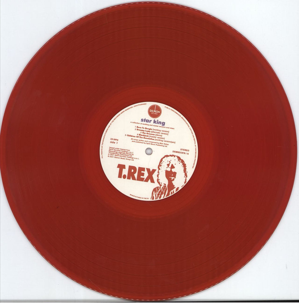 T-Rex / Tyrannosaurus Rex Star King - RSD21 - 180gram Red Vinyl UK vinyl LP album (LP record) REXLPST776933