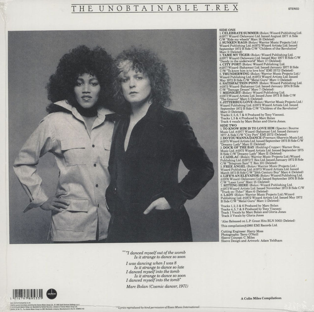 T-Rex / Tyrannosaurus Rex The Unobtainable T. Rex - 180gram Vinyl - Sealed UK vinyl LP album (LP record) 5014797895331