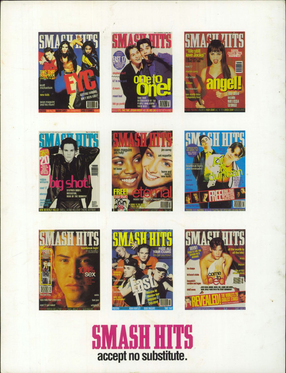 Take That Smash Hits Show On The Road 1994 UK tour programme