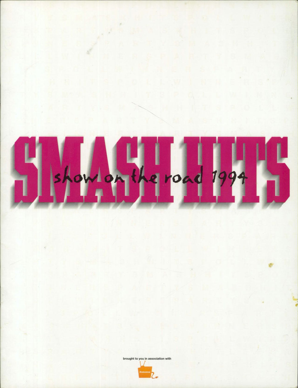 Take That Smash Hits Show On The Road 1994 UK tour programme TOUR PROGRAMME