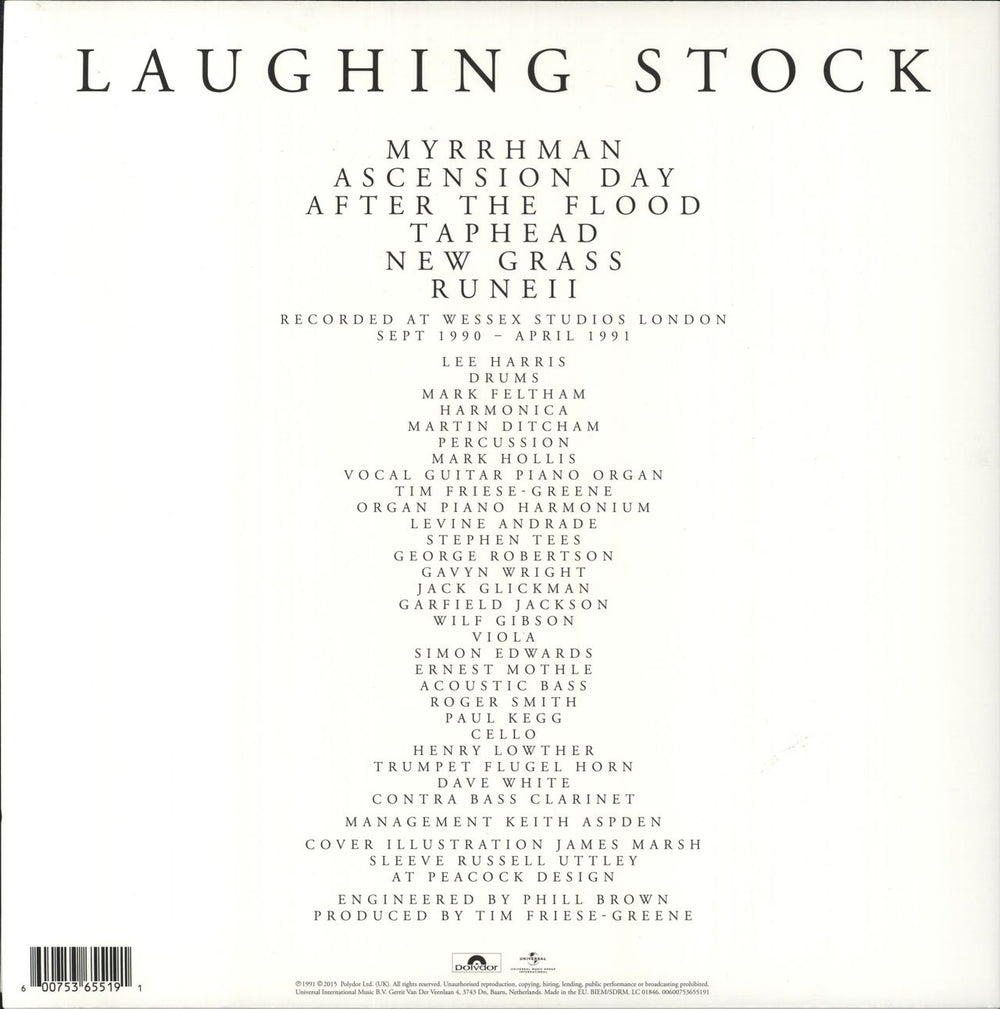 Talk Talk Laughing Stock - 180gm UK vinyl LP album (LP record) 600753655191