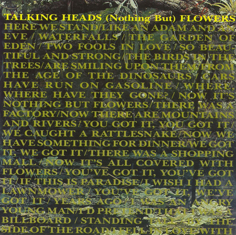 Talking Heads (Nothing But) Flowers UK 7" vinyl single (7 inch record / 45) EM53