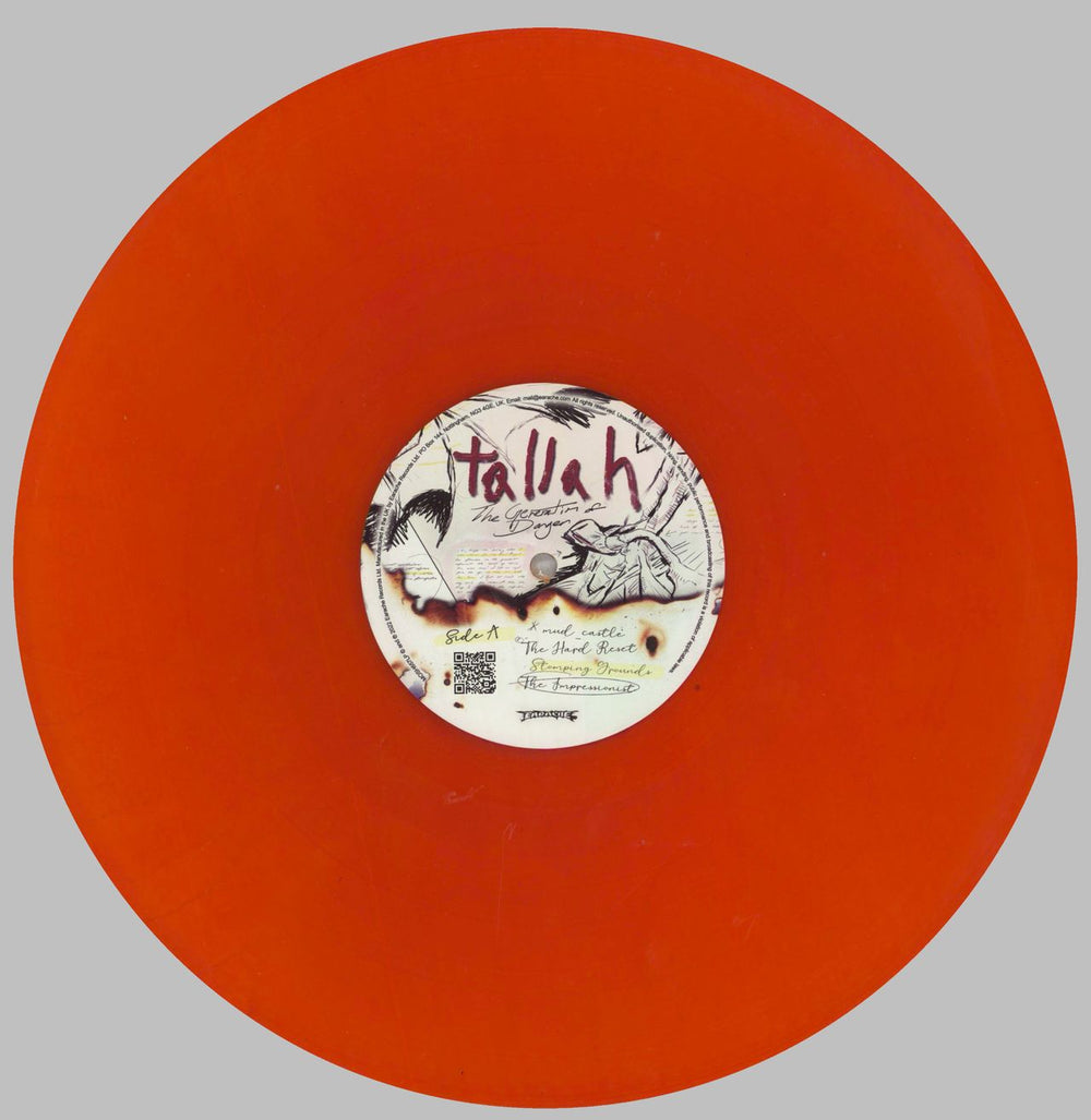 Tallah The Generation Of Danger - Red UK 2-LP vinyl record set (Double LP Album) 5CM2LTH822003