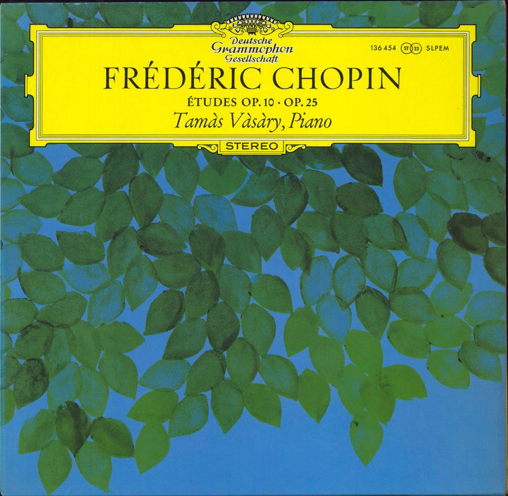 Tamás Vásáry Frédéric Chopin: Études Op.10 / Op.25 German vinyl LP album (LP record) 136454