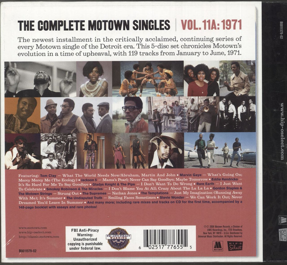 Tamla Motown The Complete Motown Singles Vol. 11A: 1971 - Sealed US CD Album Box Set 602517776555