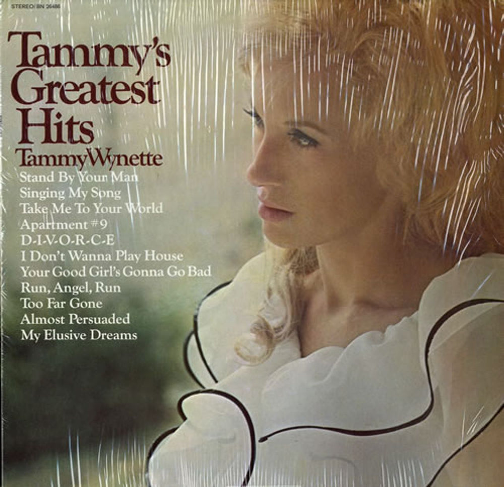 Tammy Wynette Tammy's Greatest Hits US vinyl LP album (LP record) BN26486