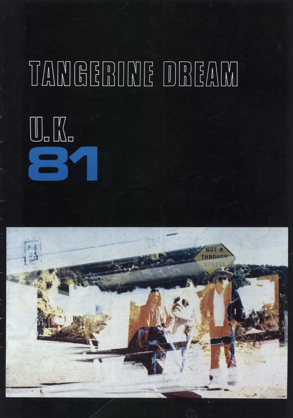 Tangerine Dream UK 81 UK tour programme TOUR PROGRAMME