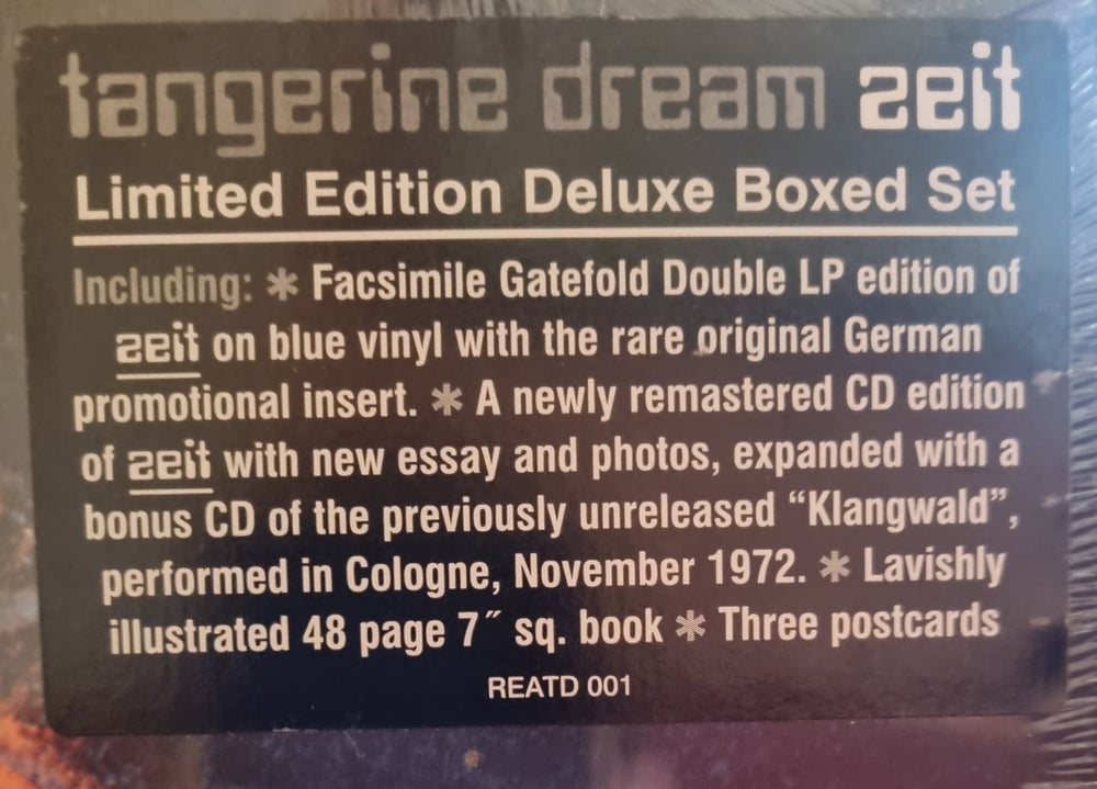 Tangerine Dream Zeit - Sealed UK Vinyl Box Set TANVXZE778138