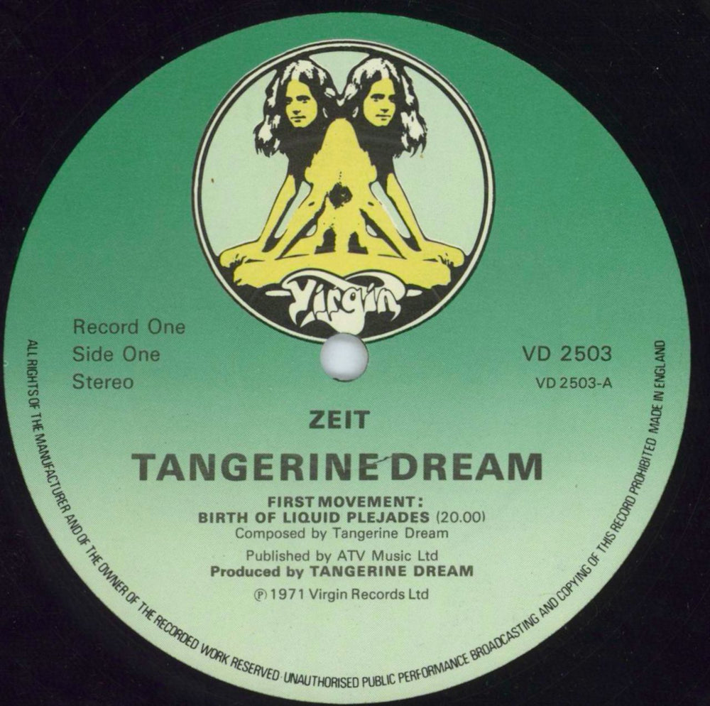 Tangerine Dream Zeit - VG Sleeve UK 2-LP vinyl record set (Double LP Album) TAN2LZE817866