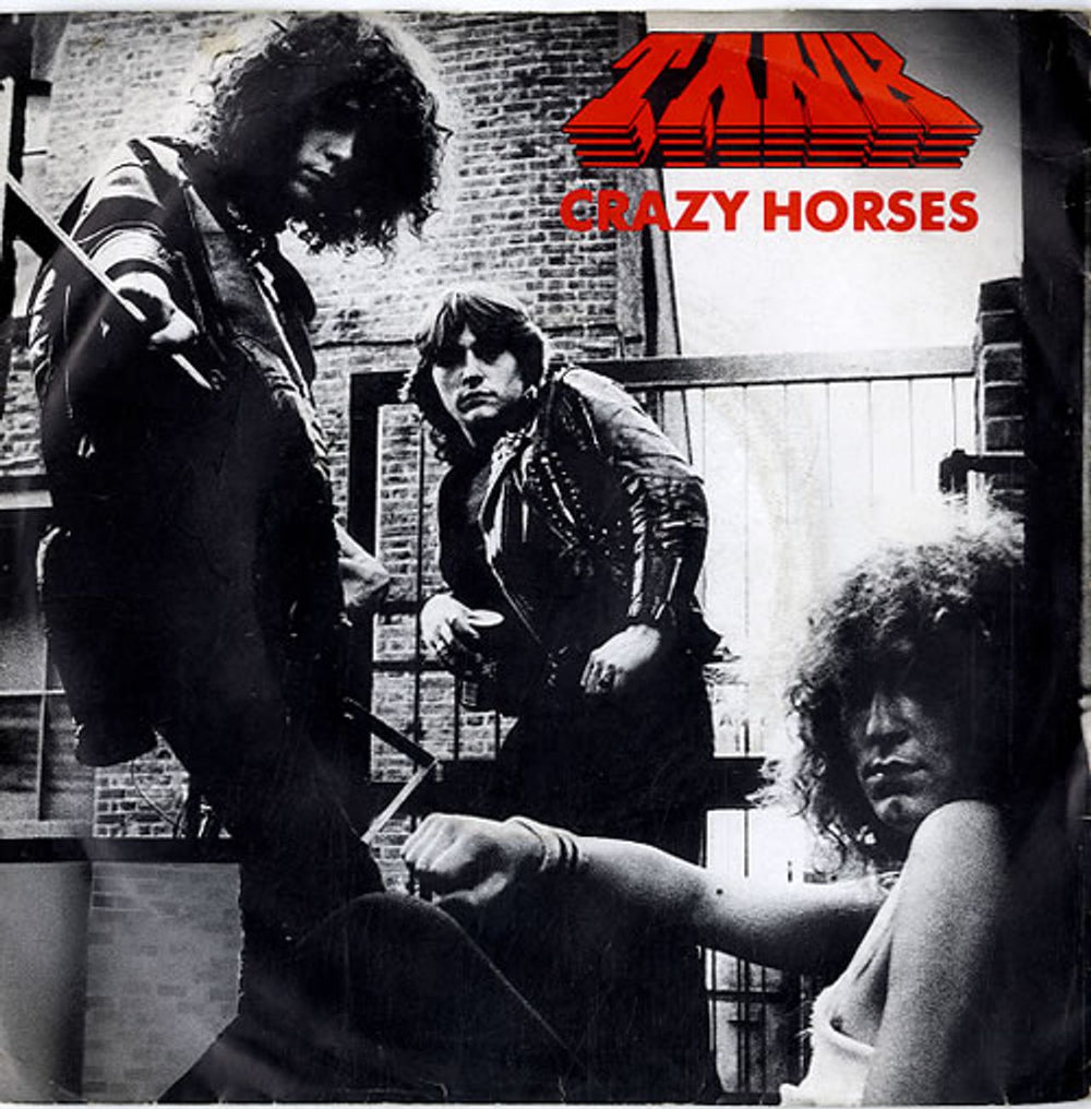 Tank Crazy Horses UK 7" vinyl single (7 inch record / 45) KAM7