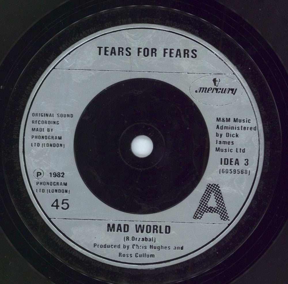 Tears For Fears Mad World UK 7" vinyl single (7 inch record / 45) IDEA3