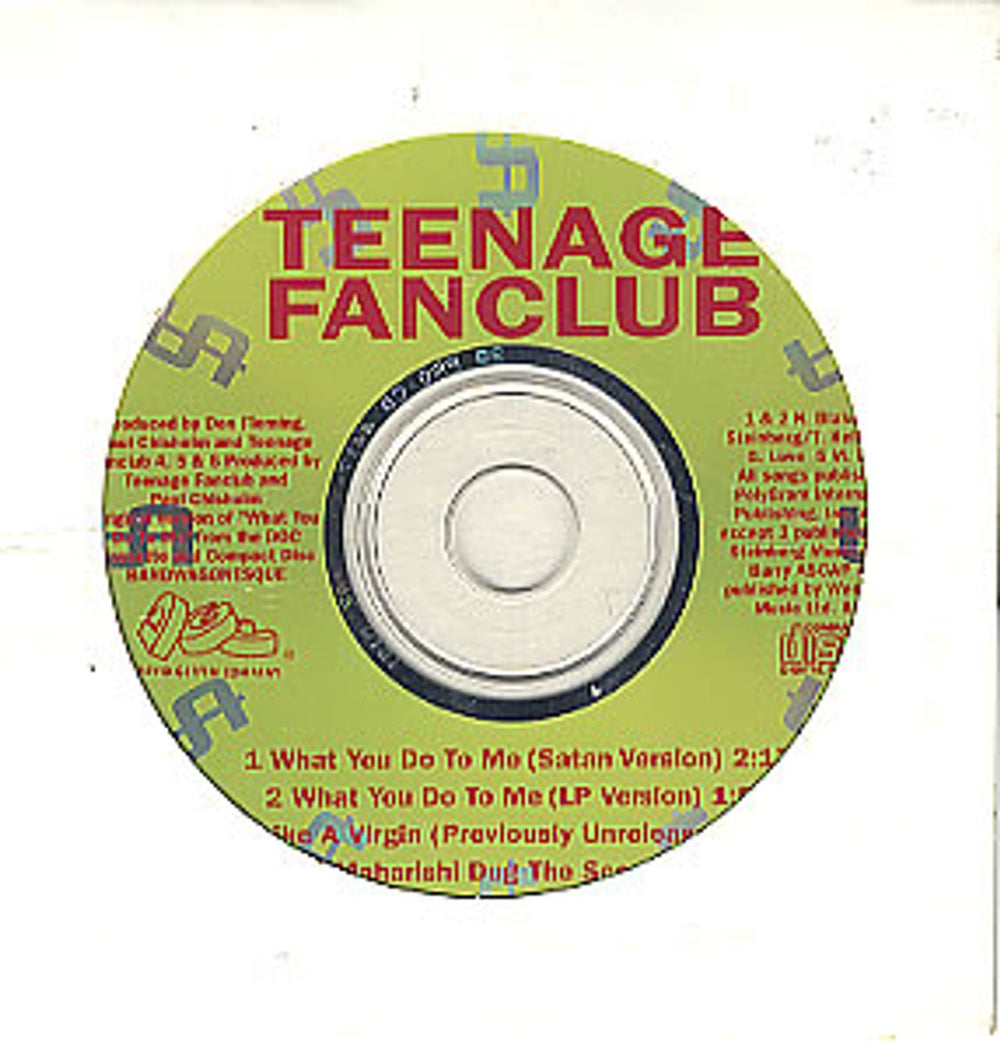 Teenage Fanclub What You Do To Me US Promo CD single (CD5 / 5") PRO-CD-4417