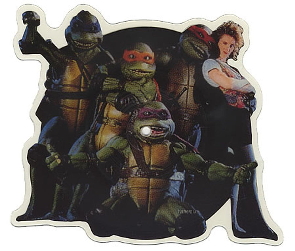 Teenage Mutant Ninja Turtles Turtle Power + insert UK shaped picture disc (picture disc vinyl record) TURTLEPD1