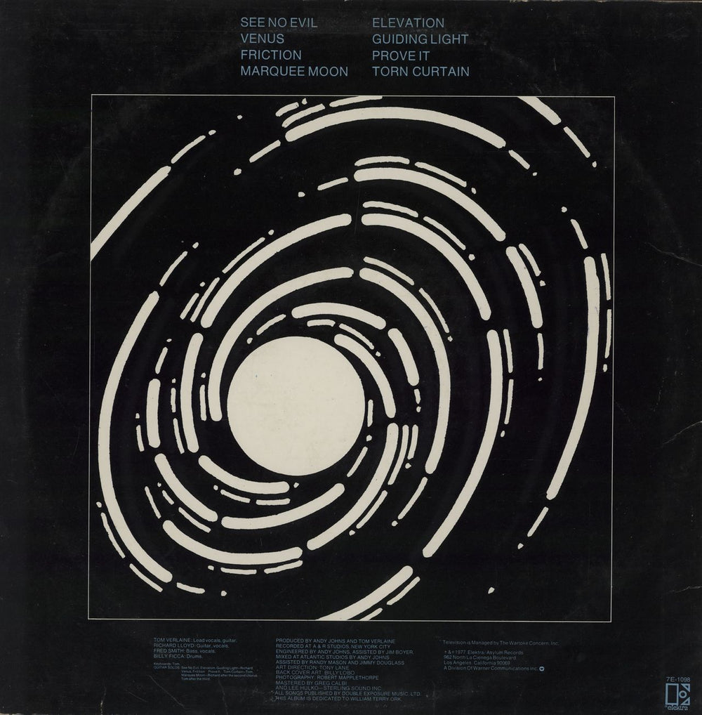 Television Marquee Moon - 1st US vinyl LP album (LP record)