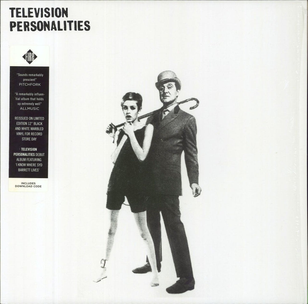 Television Personalities And Don't The Kids Just Love It - RSD17 - B&W Marble - Open Shrink UK vinyl LP album (LP record) FIRELP289X