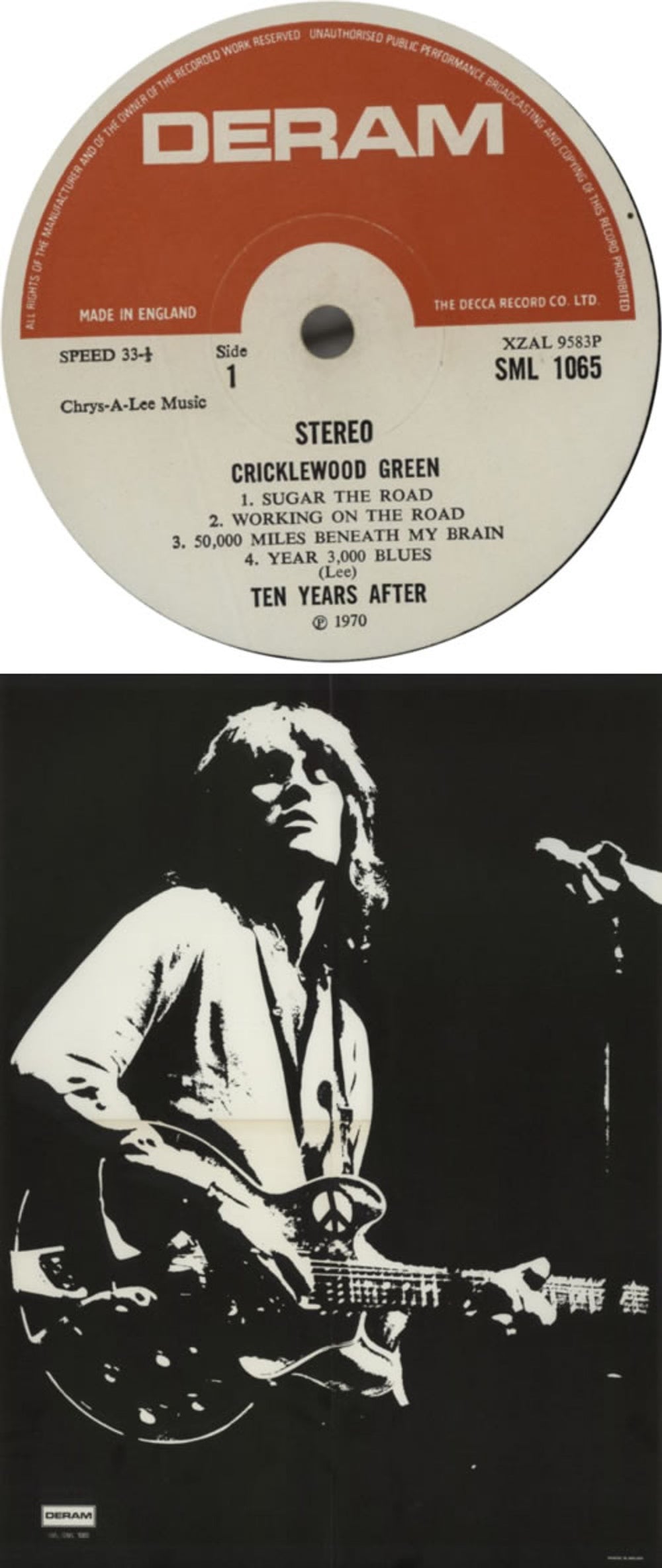 Ten Years After Cricklewood Green - 1st + Poster UK vinyl LP album (LP record) TYALPCR141698