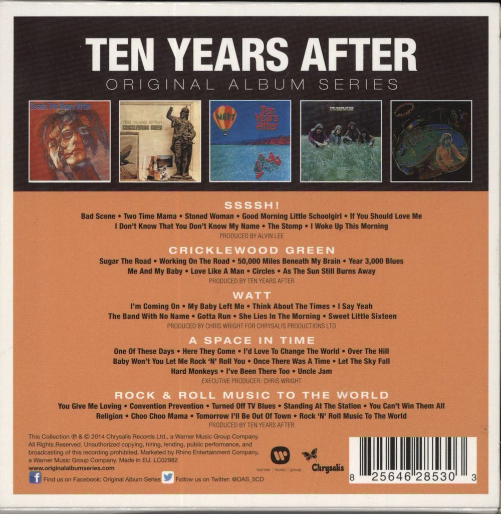 Ten Years After Original Album Series UK 5-CD album set 825646285303