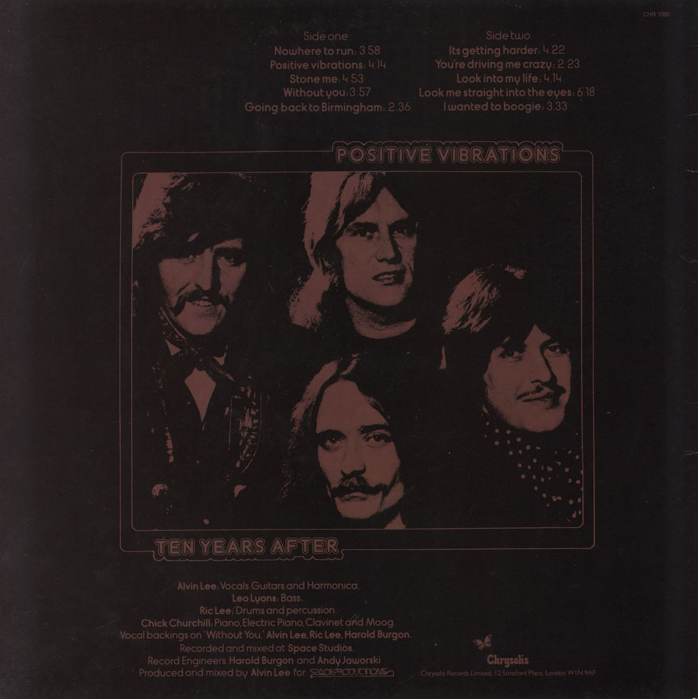 Ten Years After Positive Vibrations - graduated blue label UK vinyl LP album (LP record)