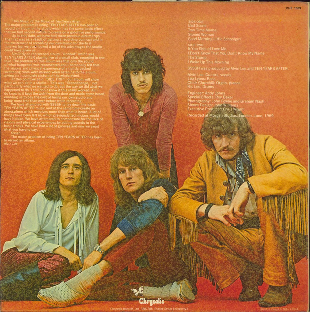 Ten Years After Ssssh - Green Label - EX UK vinyl LP album (LP record)