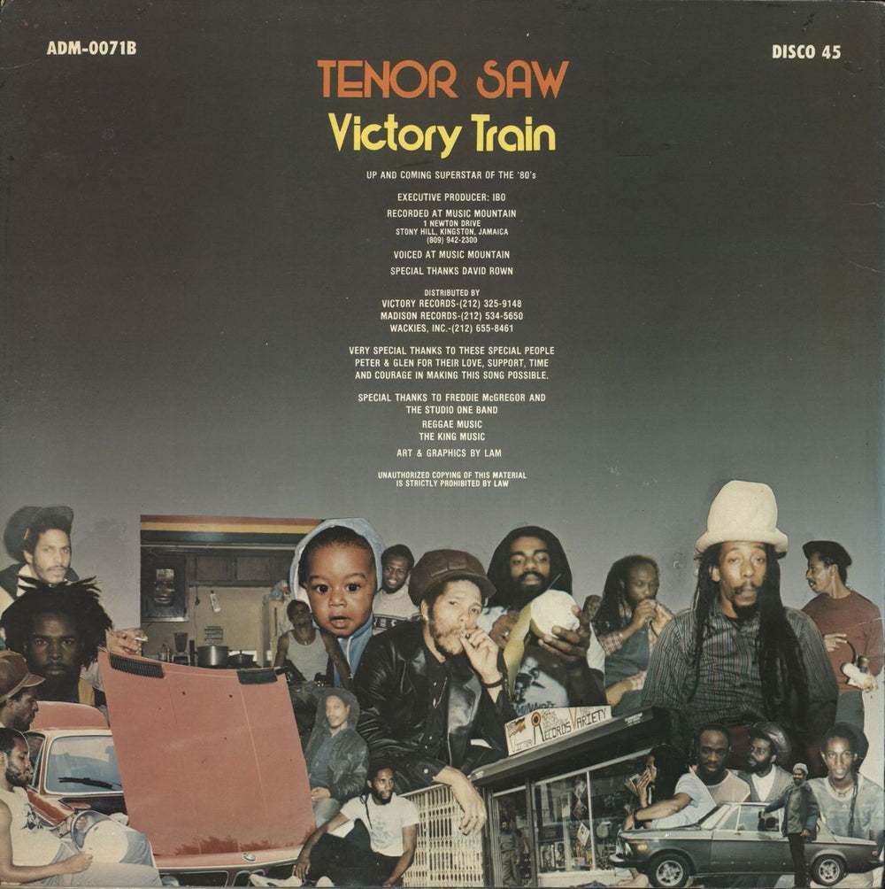 Tenor Saw Victory Train US Promo 12" vinyl single (12 inch record / Maxi-single)