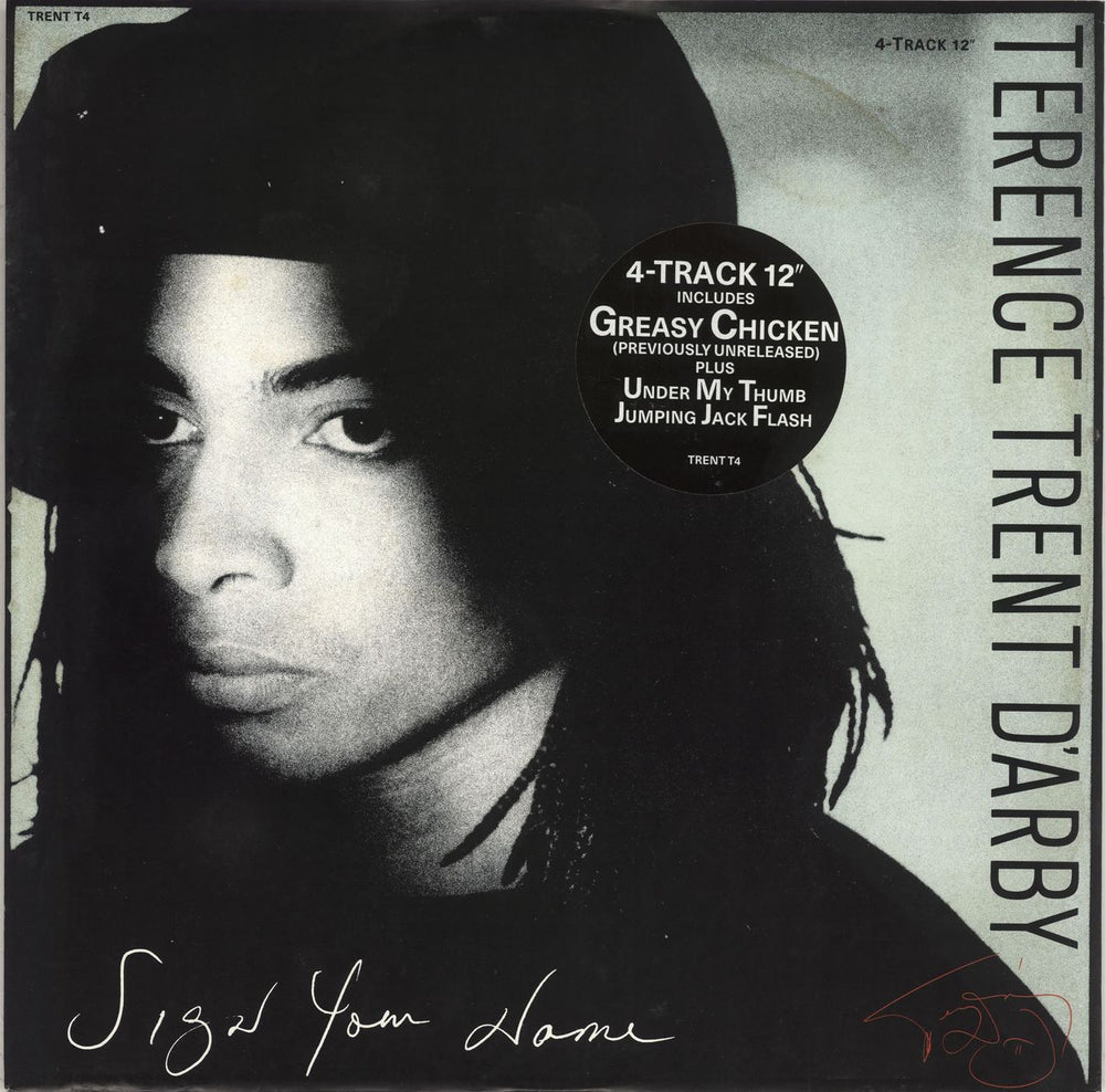 Terence Trent D'Arby Sign Your Name - Stickered Sleeve UK 12" vinyl single (12 inch record / Maxi-single) TRENTT4