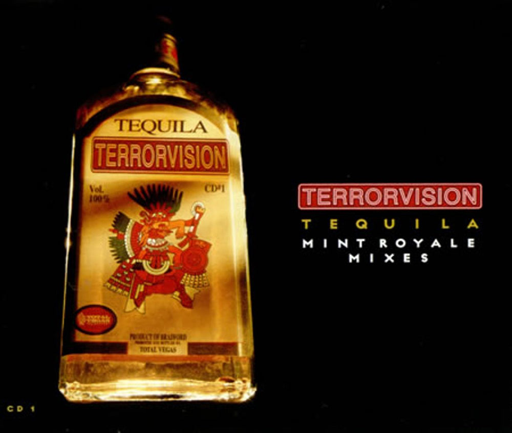 Terrorvision Tequila UK CD single (CD5 / 5") CDEGASS16