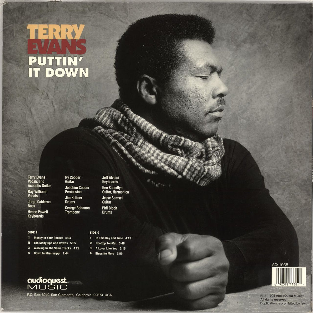 Terry Evans Puttin' It Down - 180gm US vinyl LP album (LP record)