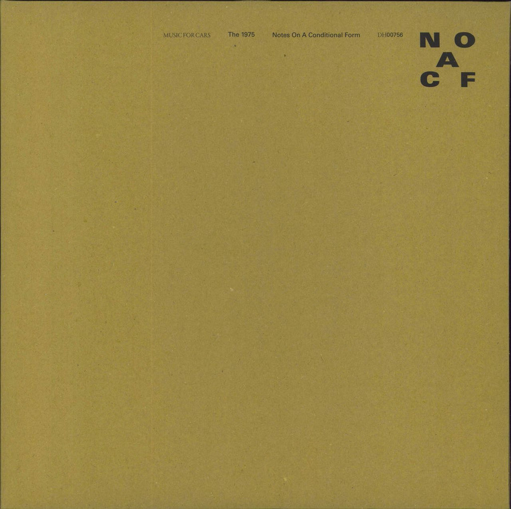 The 1975 Notes On A Conditional Form - Picture Disc UK 2-LP vinyl