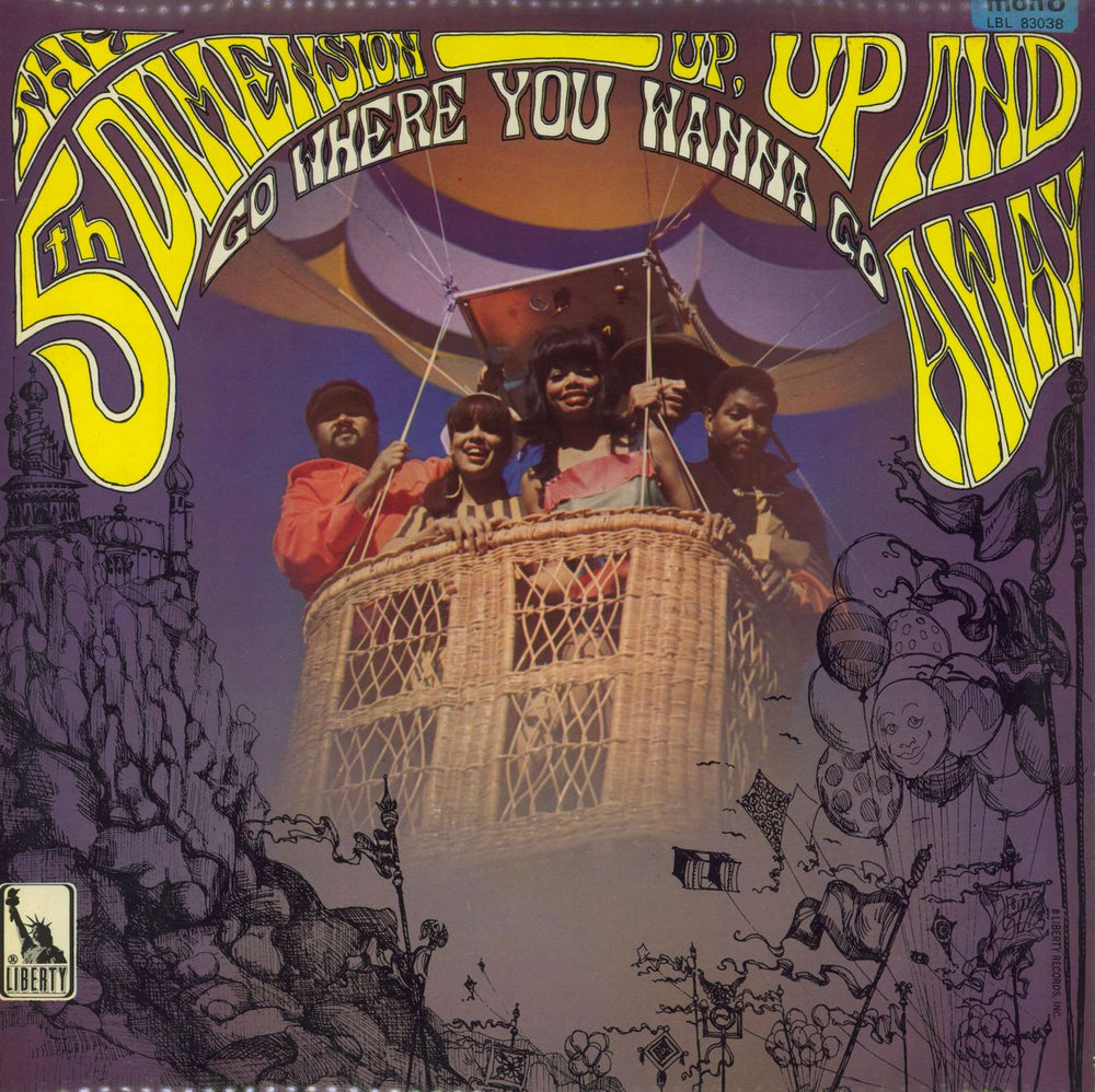 The 5th Dimension Up, Up And Away UK vinyl LP album (LP record) LBL83038