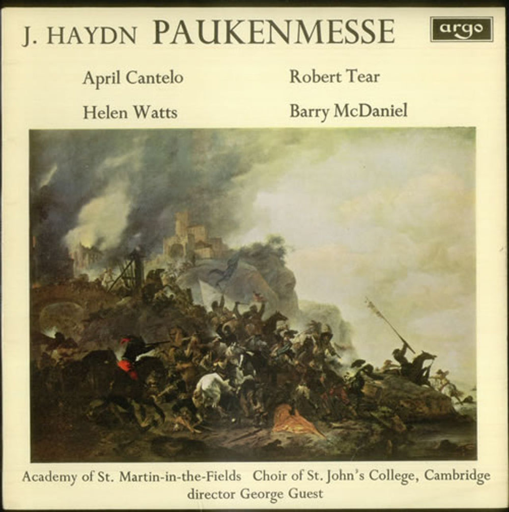 The Academy Of St. Martin-In-The-Fields Haydn: Paukenmesse UK vinyl LP album (LP record) ZRG634